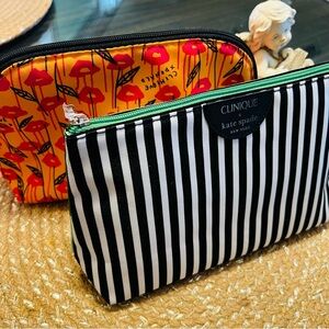 Kate Spade and Clinique & Donald Robertson and Clinique collab Cosmetic Pouches